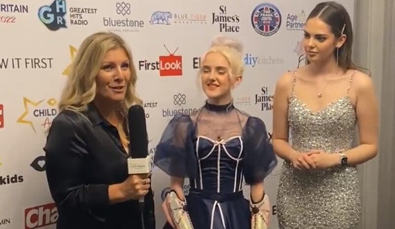 Voice IT PRs Kath Lord-Green was asked to provide guidance to two young ambassadors Tilly Lockey and Isabella Signs on the red carpet for the inaugural Child of Britain Awards